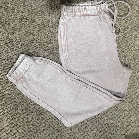 ZENANA Pants - New Zenana Acid Wash Fleece Drawstring Sweatpants Ash Pockets Joggers New
